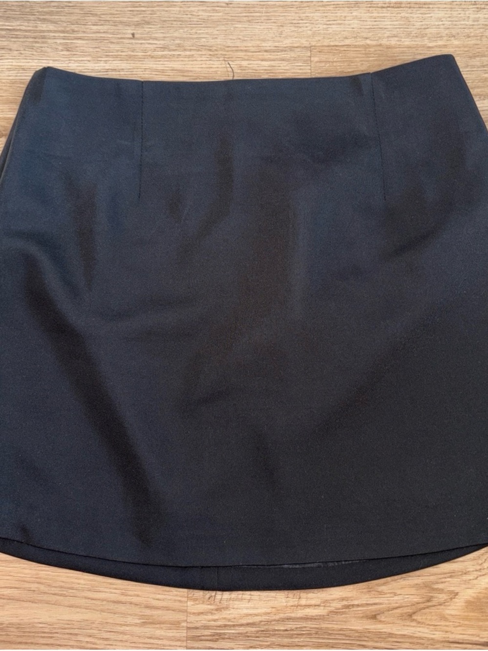 Blue Blush Black A-Line Mini Skirt